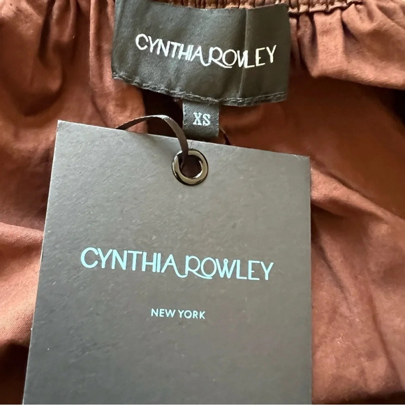 New! $425 Cynthia Rowley Collection Babydoll puff sleeve Blouse nwt 13652 - Picture 8 of 10